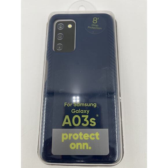 Protect Onn Blue Case For Samsung Galaxy A03s 8' Drop Protection - Picture 1 of 2